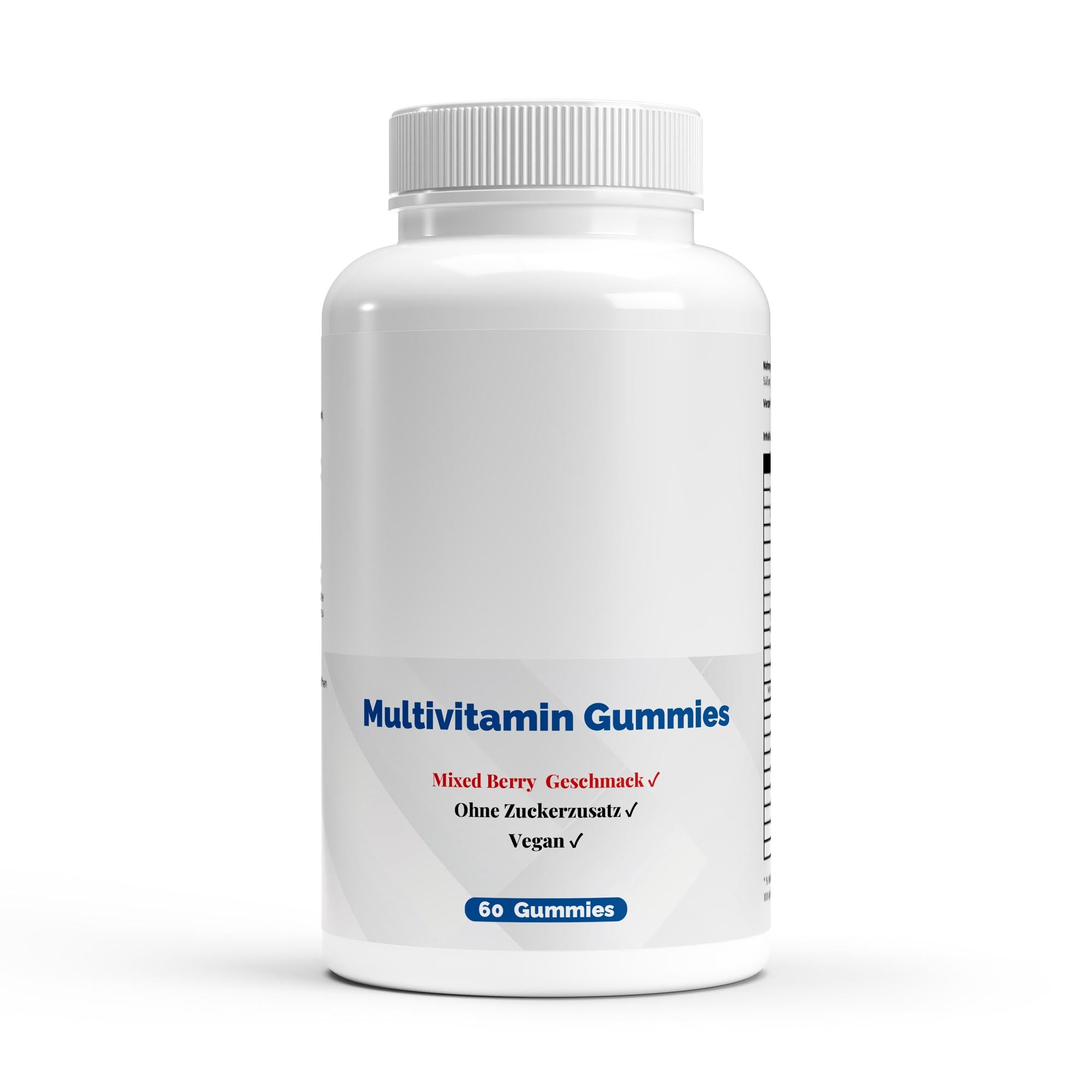 Gomas multivitamínicas e minerais premium - 60 unidades.